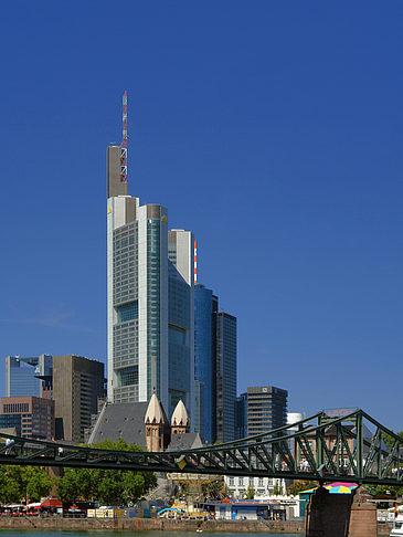 Foto Commerzbank mit eisernem Steg - Frankfurt am Main